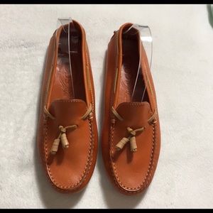 TODS Burn orange Diving Loafers